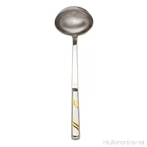 Alegacy 114DLGD Stainless Steel Goldcrest Deep Ladle with Gold Trim 4-Ounce - B00CJE7YXG